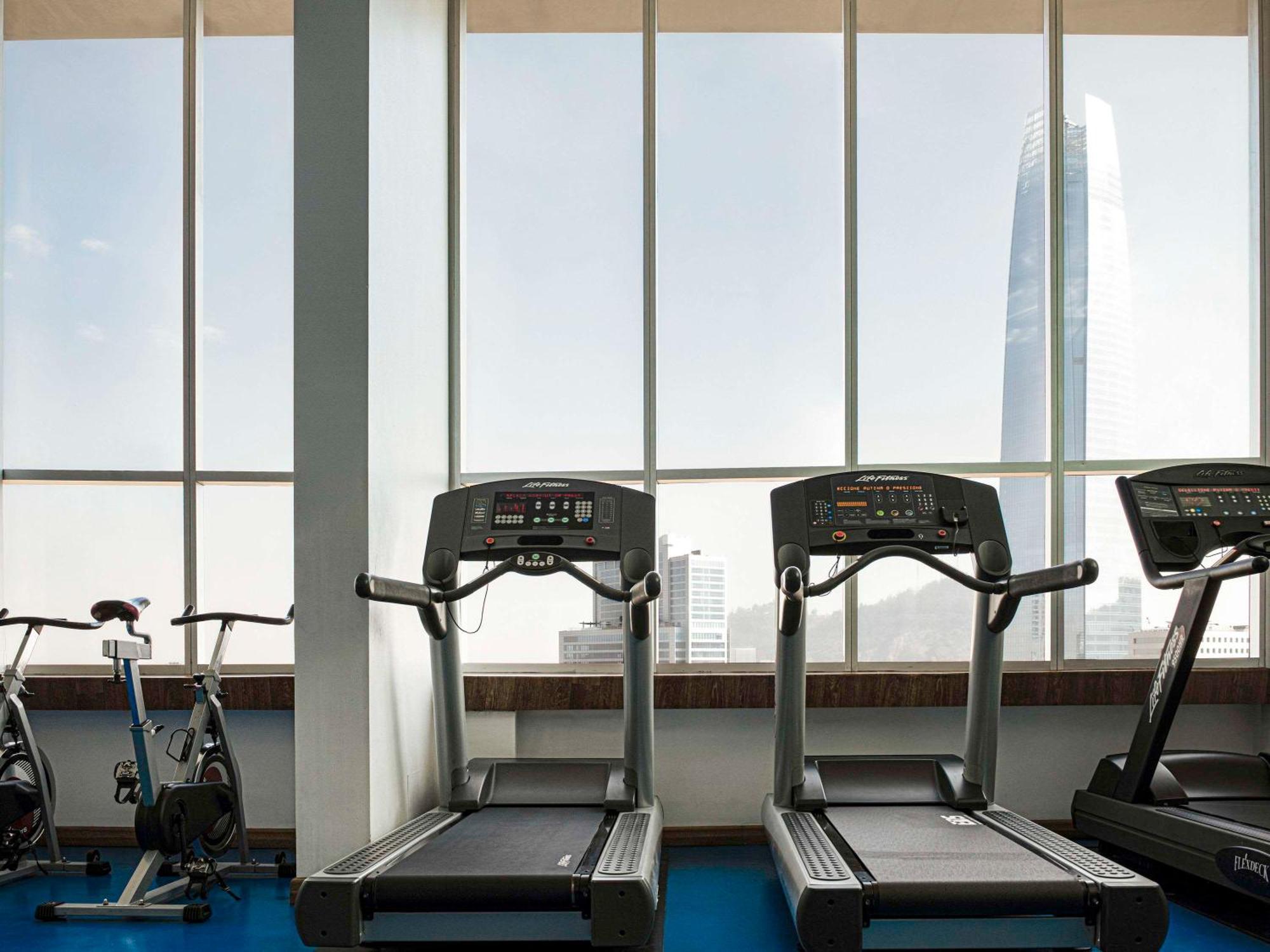 Отель Pullman Santiago El Bosque Экстерьер фото The gym at the hotel